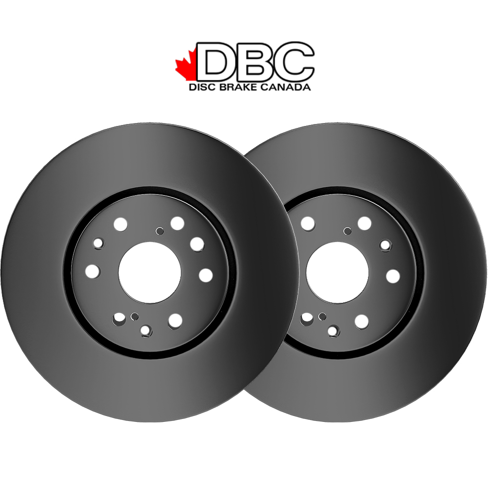 Front Pair Premium Black Koted Rotors ONLY  -   BC-60042016-D